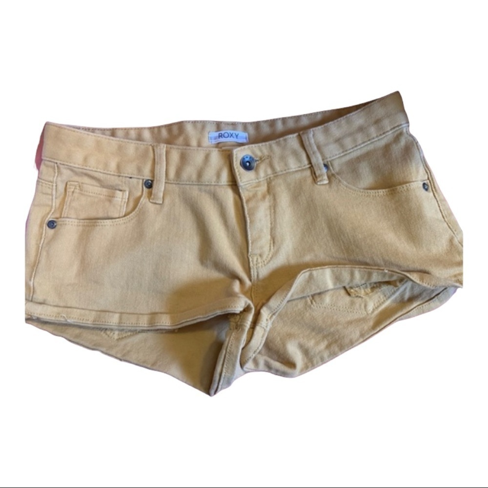 Roxy yellow denim‎ shorts